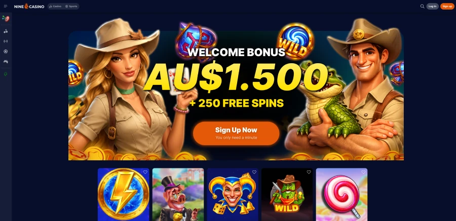 Nine Casino online casino games lobby