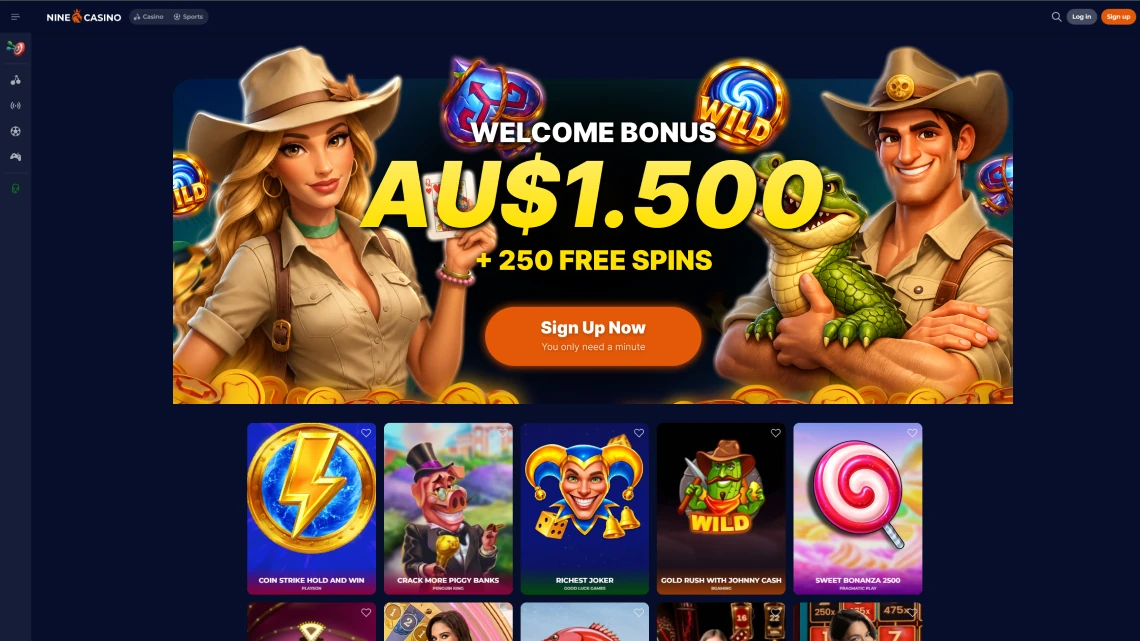 Nine Casino online casino games lobby